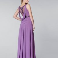 lila renk elbise